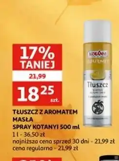 Auchan Tłuszcz w sprayu z aromatem masła Kotanyi Gourmet oferta