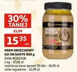 Auchan Masło orzechowe crunchy Sante Go On! Nutrition oferta