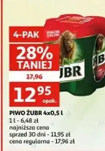 Auchan Piwo Żubr 1768 oferta
