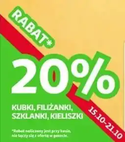 Auchan Kubki filiżanki szklanki kieliszki oferta