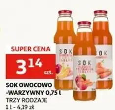 Auchan Sok marchew banan jabłko Auchan oferta
