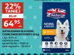 Auchan Karma dla psa z kurczakiem Butcher's Natural & Healthy oferta