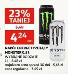 Auchan Napój energetyczny Monster Energy Ultra oferta
