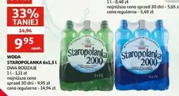 Auchan Woda lekko gazowana Staropolanka 2000 oferta