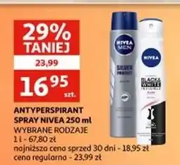 Auchan Antyperspirant clear Nivea Invisible Black & White oferta