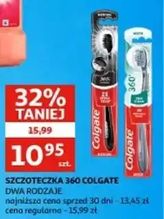 Auchan Szczoteczka do zębów deep clean średnia Colgate 360 oferta