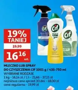 Auchan Spray wybielający Cif Power & Shine oferta