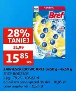 Auchan Kostka do wc 4 function lemon Bref Power Aktiv oferta