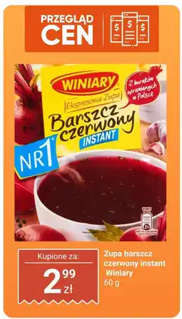 Dino Zupa barszcz czerwony instant Winiary oferta