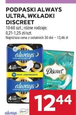 Stokrotka Market Podpaski Always Ultra, Wkładki Discreet oferta