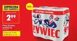 Biedronka Piwo Żywiec 6x500 ml oferta