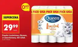 Biedronka Papier toaletowy Queen, 3-warstwowy, 50 rolek oferta