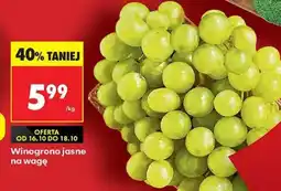 Biedronka Winogrono jasne na wagę oferta