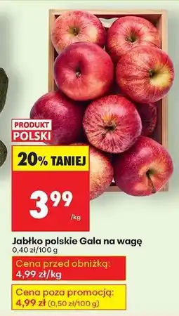 Biedronka Jabłko polskie Gala na wage oferta