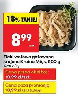 Biedronka Flaki wołowe gotowane krojone Kraina Mies 500 g oferta