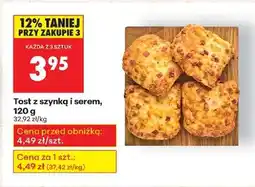 Biedronka Tost z szynką i serem , 120 g oferta