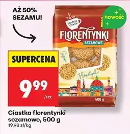 Biedronka Ciastka florentynki sezamowe, 500 g oferta