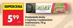 Biedronka Czekolada biała z matchą i nadzieniem malinowym, 73 g oferta