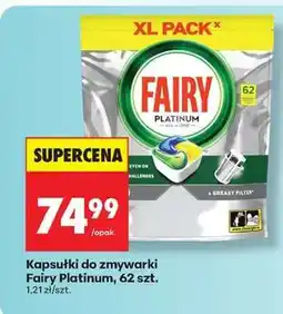 Biedronka Kapsułki do zmywarki Fairy Platinum, 62 szt oferta