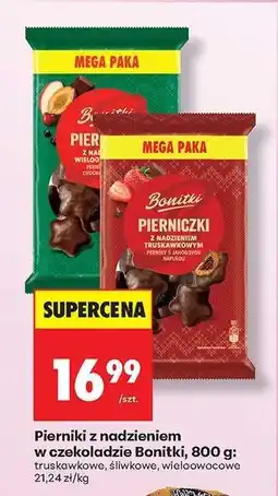 Biedronka Pierniki z nadzieniem w czekoladzie Bonitki, 800 g oferta