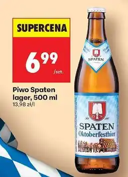 Biedronka Piwo Spaten lager, 500 ml oferta
