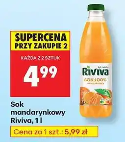 Biedronka Sok mandarynkowy Riviva, 1 l oferta