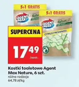 Biedronka Kostki toaletowe Agent Max Nature, 6 szt oferta