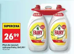 Biedronka Płyn do naczyń cytryna Fairy, 2x1,35 l oferta