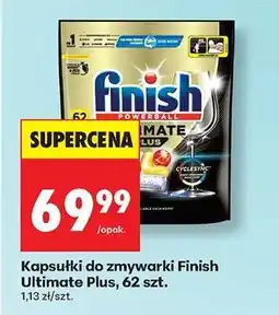 Biedronka Kapsułki do zmywarki Finish Ultimate Plus, 62 szt oferta
