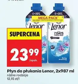 Biedronka Płyn do płukania Lenor, 2x987 ml oferta