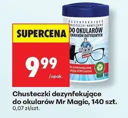 Biedronka Chusteczki dezynfekujące do okularów Mr. Magic, 140 szt oferta