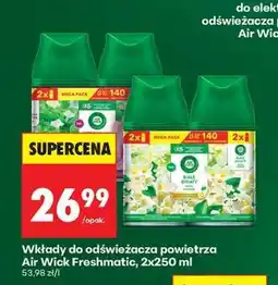 Biedronka Wkłady do odświeżacza powietrza Air Wick Freshmatic 2x250 ml oferta