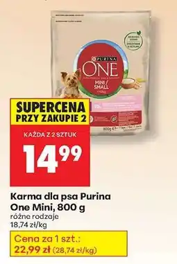 Biedronka Karma dla psa Purina One Mini 800 g oferta
