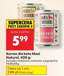 Biedronka Karma dla kota Maxi Natural, 400 g oferta