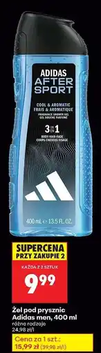 Biedronka Żel pod prysznic Adidas men 400 ml oferta