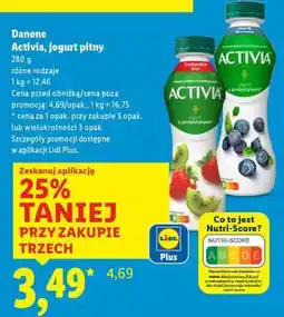 Lidl DANONE ACTIVIA Jogurt pitny oferta