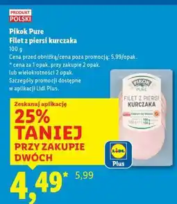 Lidl PIKOK PURE Filet z piersi kurczaka oferta