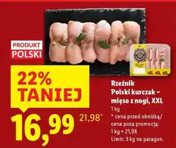 Lidl RZEŹNIK Polski kurczak – mięso z nogi, XXL oferta