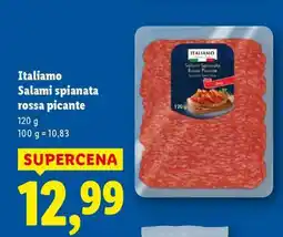 Lidl ITALIAMO Salami Spianata Rossa Picante oferta