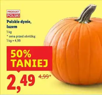 Lidl Polskie dynie, luzem oferta