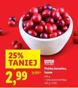 Lidl Polska żurawina, luzem oferta