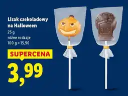 Lidl Lizak czekoladowy na Halloween oferta