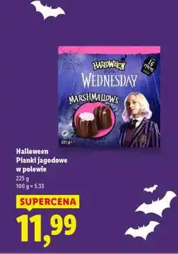 Lidl Halloween Pianki jagodowe w polewie oferta