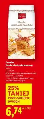 Lidl FAVORINA Kruche ciasteczka korzenne oferta