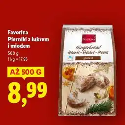 Lidl Favorina Pierniki z lukrem i miodem oferta
