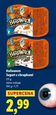 Lidl HALLOWEEN Jogurt z chrupkami oferta