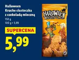 Lidl HALLOWEEN Kruche ciasteczka z czekoladą mleczną oferta