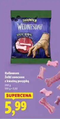 Lidl HALLOWEEN Żelki owocowe z kwaśną posypką oferta
