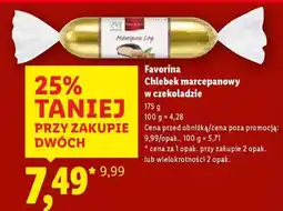 Lidl FAVORINA Chlebek marcepanowy w czekoladzie oferta