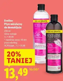 Lidl EVELINE Płyn micelarny do demakijażu oferta